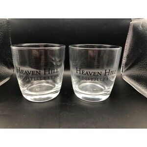 Heaven Hill Distillery 1935 Glasses Set of 2 Bourbon Whiskey KY 6 Oz.